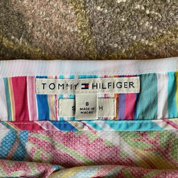 Tommy Hilfiger Botanical Design Stretch Mini Skirt - Picture 5 of 6